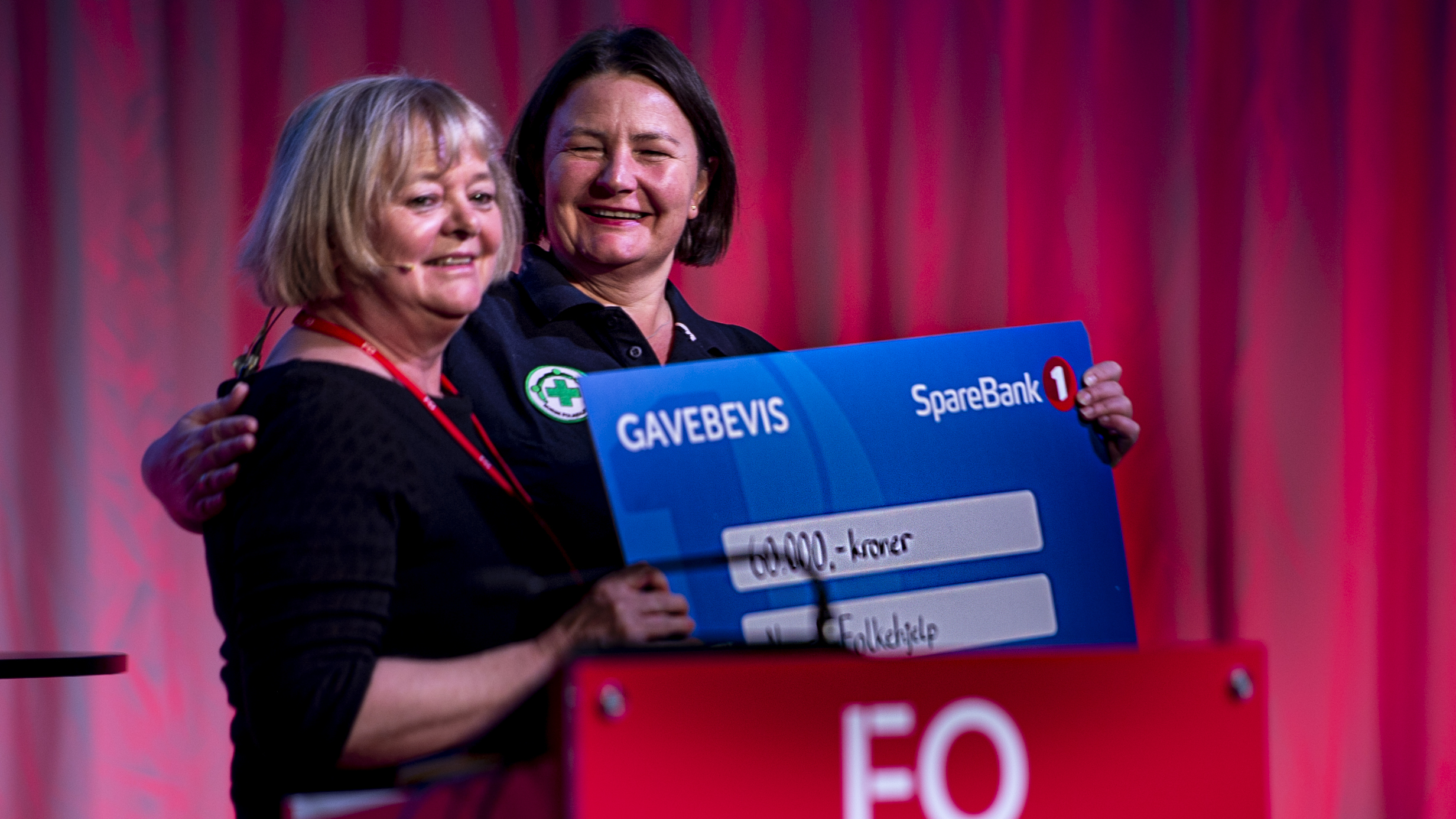 Generalsekretær, Henriette Westhrini fra Norsk Folkehjelp  og FO-leder Mimmi Kvisvik. 