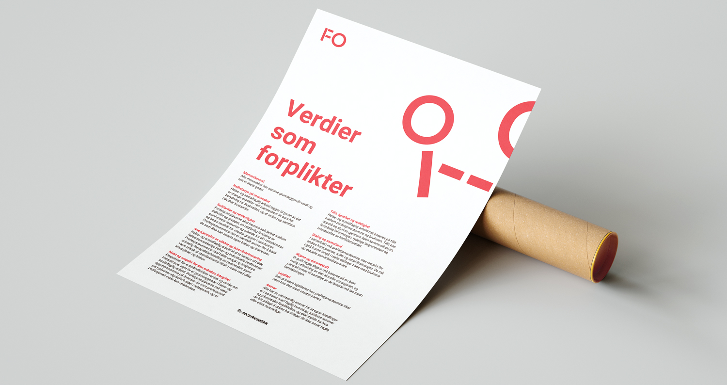 Etikkplakat: Verdier som forplikter