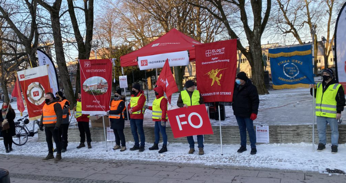 Disse støtter FO i streiken