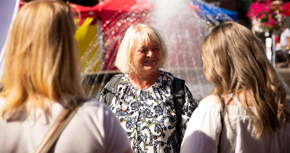 ARENDALSUKA: Under Arendalsuka oppfordret Kvisvik medlemmer til å stemme for et bedre samfunn