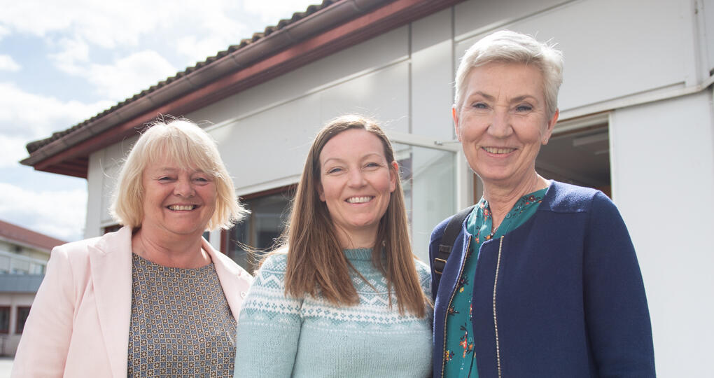 Mimmi Kvisvik, Veronicha Johnsen og Peggy Hessen Følsvik