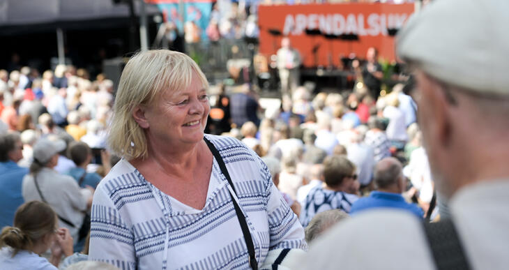 SYNLIG: FO er synlig på flere arrangementer under Arendalsuka.