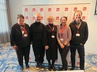 Fra regionkonferansen Linda Pettersen, Andreas P. Kikvik, Monica Holtan Fjeld, Torunn Bredvei Steinsholt og Vidar Byholt.