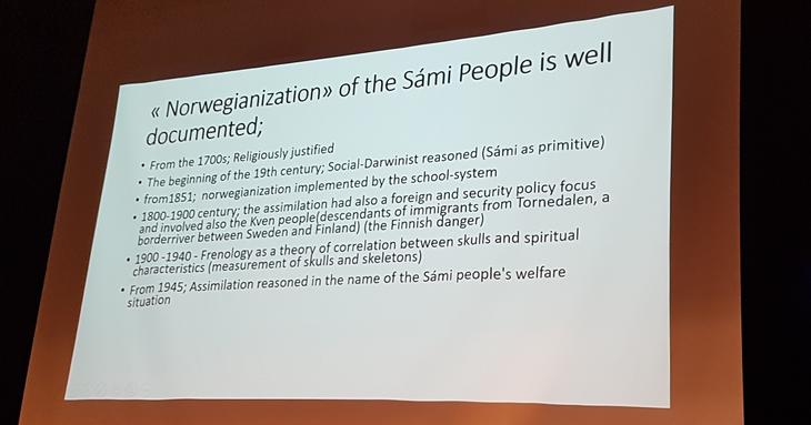 Professor Jan Erik Henriksen, UiT, snakket om profesjonelt sosialt arbeid i sameområder